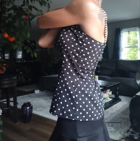 Polka dot corset-like top - Picture 8 of 13